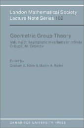 book Geometric group theory: proceedings of the symposium held in Sussex, 1991