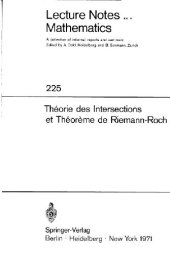 book SGA 6: Theorie des reductions et theoreme de Riemann-Roch