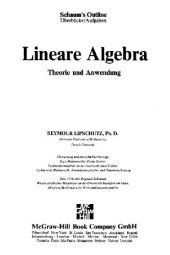 book Lineare Algebra