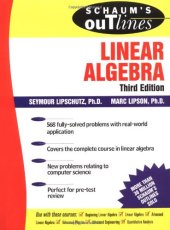 book Schaum's Outline of Theory and Problems of Linear Algebra