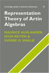 book Representation theory of Artin algebras