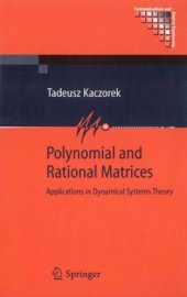 book Polynomial and rational matrices: Applications in dynamical systems theory