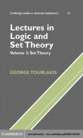 book Lectures in Logic and Set Theory. Volume 2: Set Theory