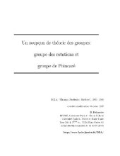 book Theorie des groupes de Lie, Poincare et Lorentz