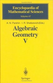 book Algebraic geometry V. Fano varieties