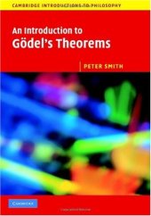 book An Introduction to Godel's Theorems