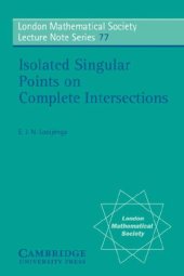 book Isolated Singular Points on Complete Intersections