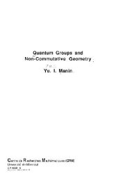 book Quantum groups and noncommutative geometry