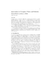 book Quaternions in computer vision and robotics