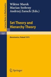 book Set theory and hierarchy theory: a memorial tribute to A.Mostowski