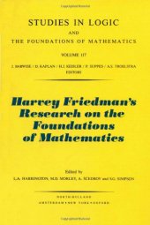 book Harvey Friedman's research on the foundations of mathematics