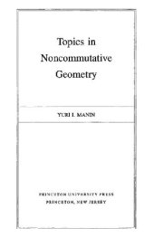 book Topics in noncommutative geometry