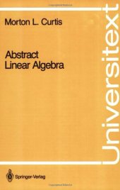 book Abstract linear algebra