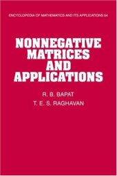 book Nonnegative Matrices and Applications