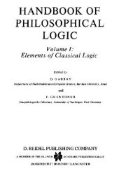 book Handbook of Philosophical Logic. Volume I: Elements of Classical Logic