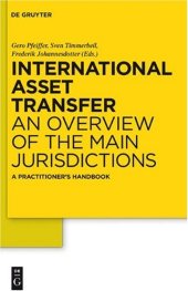 book International Asset Transfer: An Overview of the Main Jurisdictions. A Practitioner's Handbook