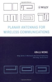 book Planar Antennas for Wireless Communications 