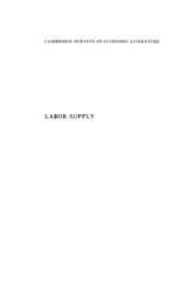 book Labor Supply 