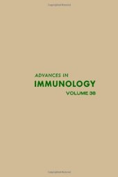 book Advances in Immunology, Vol. 38