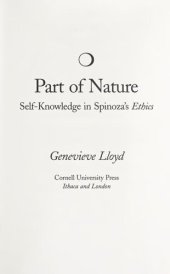 book Part of Nature: Self-Knowledge in Spinoza's "Ethics"