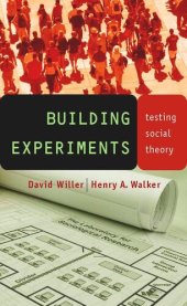 book Building Experiments: Testing Social Theory