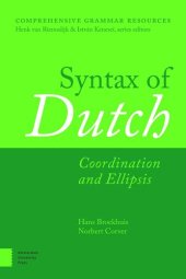 book Syntax of Dutch: Coordination and Ellipsis