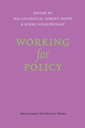 book Working for Policy