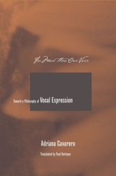 book For More than One Voice: Toward a Philosophy of Vocal Expression