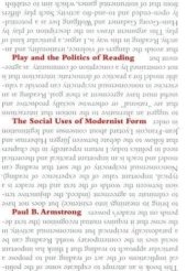 book Play and the Politics of Reading: The Social Uses of Modernist Form