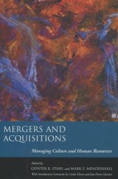 book Mergers and Acquisitions: Managing Culture and Human Resources