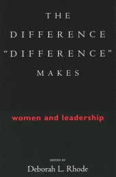 book The Difference “Difference” Makes: Women and Leadership