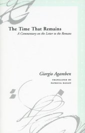 book The Time That Remains: A Commentary on the Letter to the Romans