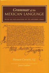 book Grammar of the Mexican Language: With an Explanation of its Adverbs (1645)