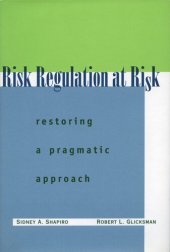 book Risk Regulation at Risk: Restoring a Pragmatic Approach