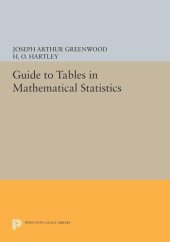 book Guide to Tables in Mathematical Statistics