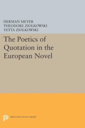 book The Poetics of Quotation in the European Novel