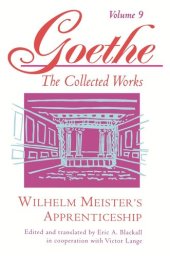 book Goethe, Volume 9: Wilhelm Meister's Apprenticeship