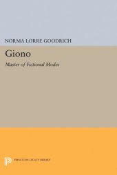 book Giono: Master of Fictional Modes