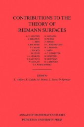 book Contributions to the Theory of Riemann Surfaces. (AM-30), Volume 30