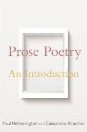 book Prose Poetry: An Introduction