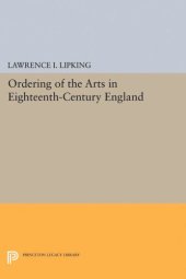 book Ordering of the Arts in Eighteenth-Century England