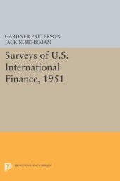 book Surveys of U.S. International Finance, 1951