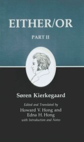 book Kierkegaard's Writings IV, Part II: Either/Or