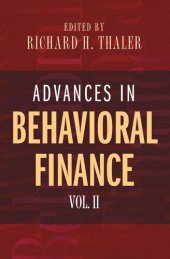 book Advances in Behavioral Finance, Volume II