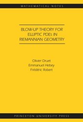 book Blow-up Theory for Elliptic PDEs in Riemannian Geometry (MN-45)