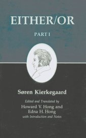 book Kierkegaard's Writing, III, Part I: Either/Or