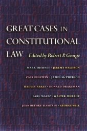 book Great Cases in Constitutional Law