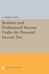 book Business and Professional Income Under the Personal Income Tax