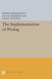 book The Implementation of Prolog