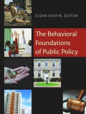 book The Behavioral Foundations of Public Policy